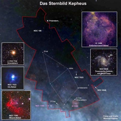 Das Sternbild  Kepheus