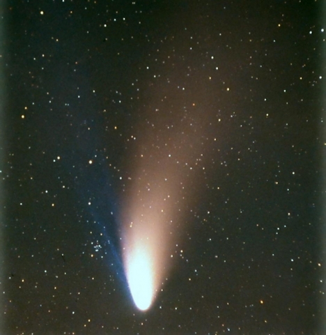 Der Komet Hale Bopp im April 1997